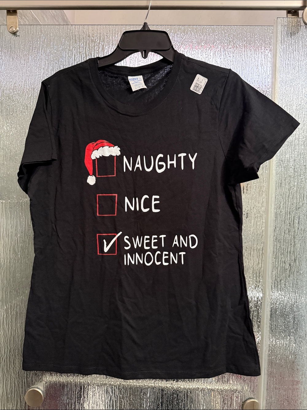 Black Holiday Graphic Tee - 'Sweet and Innocent'